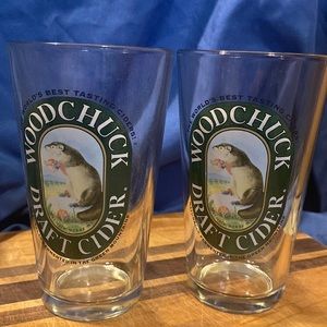 Woodchuck cider glasses